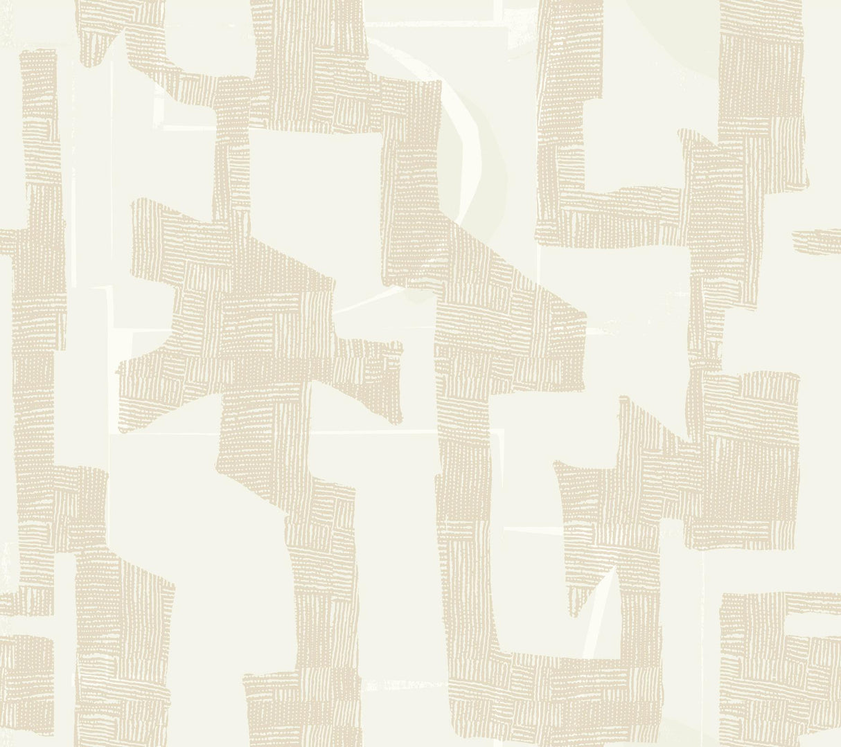 York Caramel & Cream Modern Tribal Brown Wallpaper