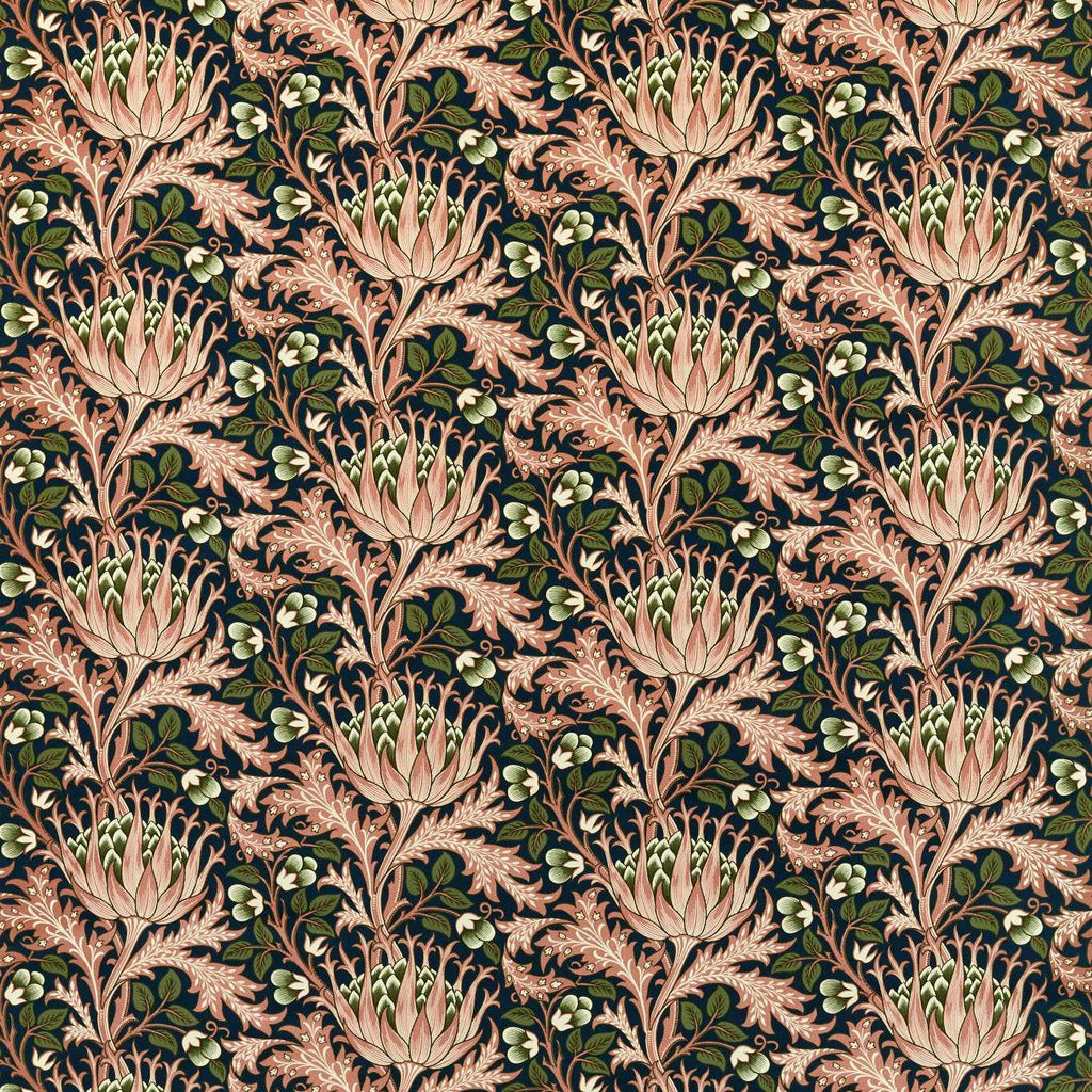 Morris & Co Inky Fingers/Blush Wardle Velvets Fabric