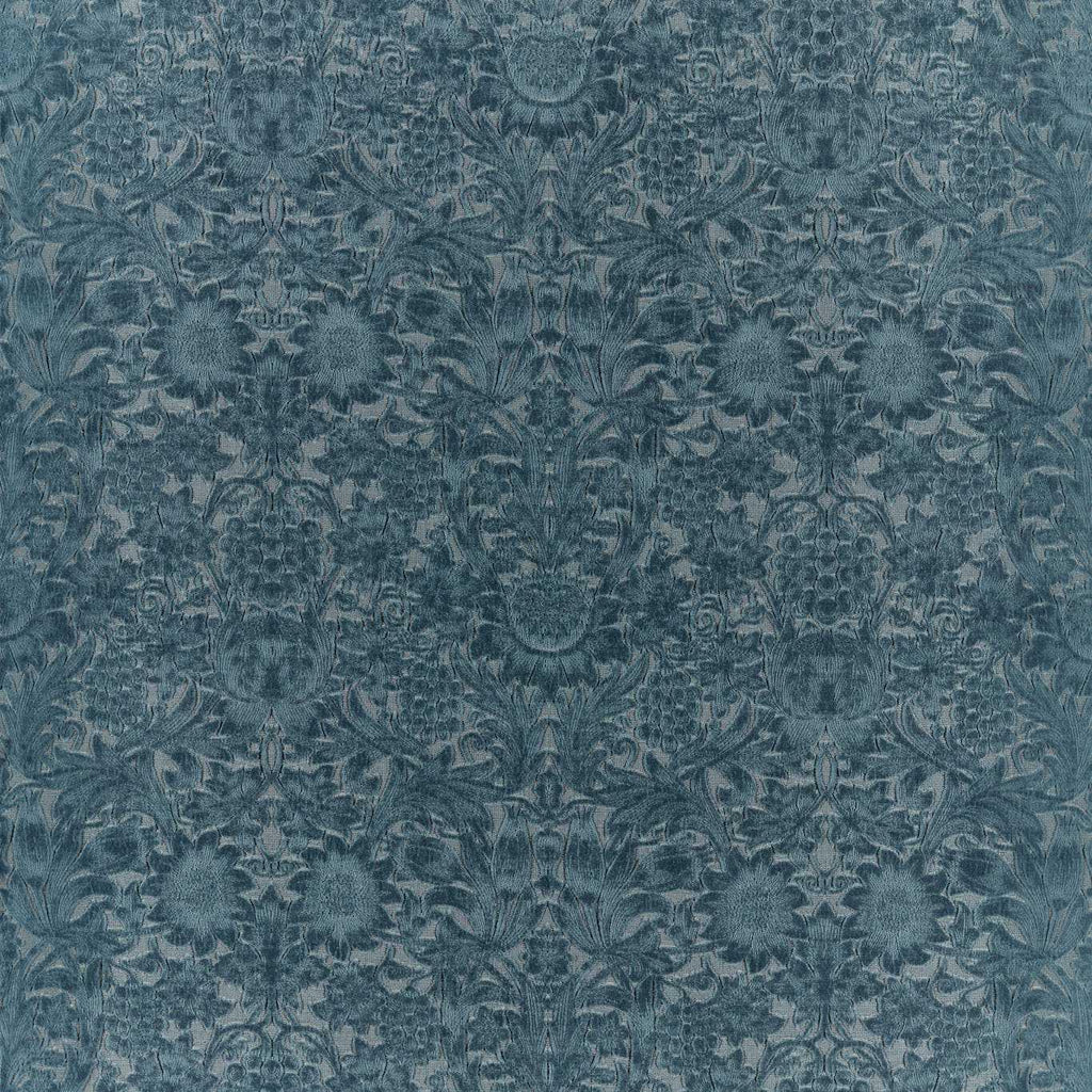 Morris & Co Webbs blue Wardle Velvets Fabric