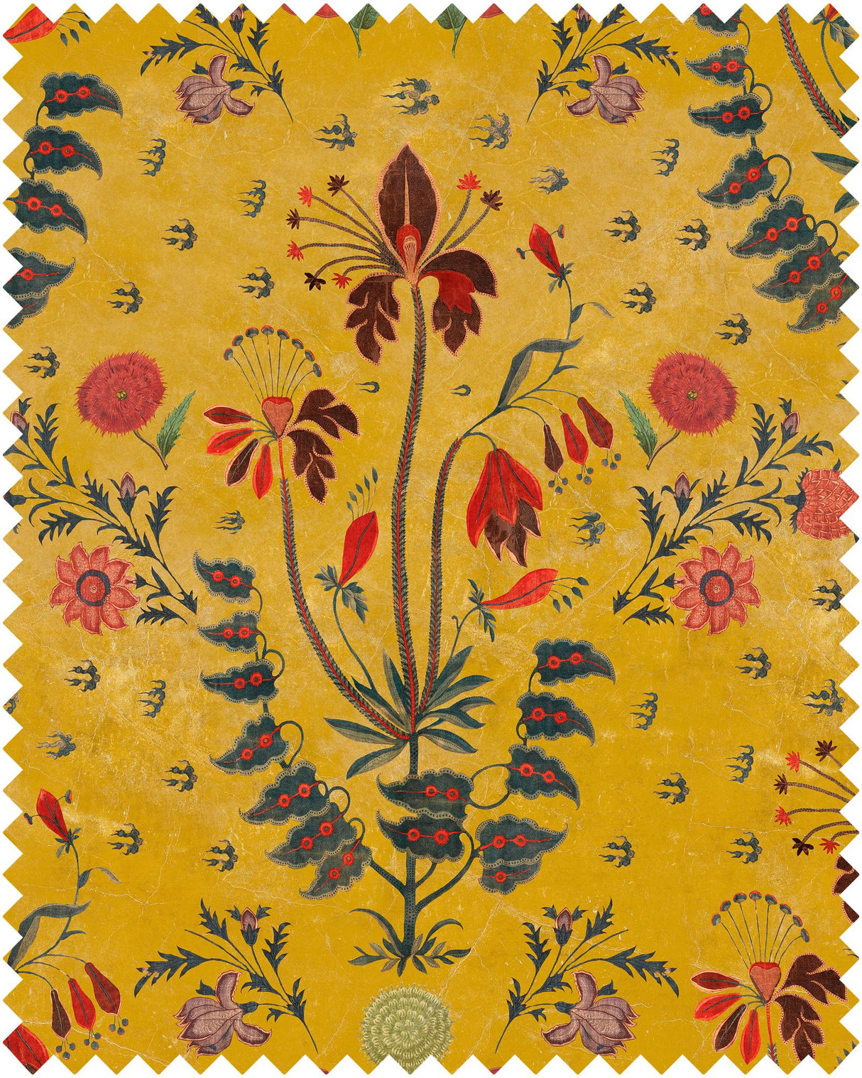 MindTheGap GYPSY OCHRE Natural linen Fabric