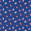 Harlequin Jewel Beetles Lapis Fabric