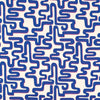 Harlequin Meander Lapis/Spinel Fabric