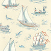 Sanderson Donald Nautical Sea Salt Wallpaper