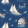 Sanderson Donald Nautical Night Fishing Wallpaper