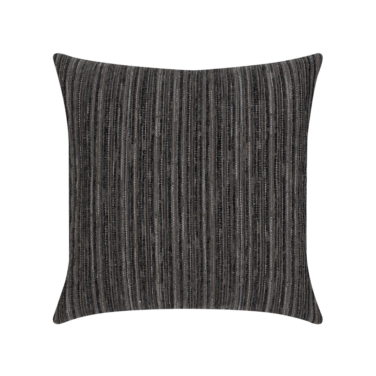 Elaine Smith Luxe Stripe Charcoal Gray Pillow