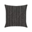 Elaine Smith Luxe Stripe Charcoal Gray Pillow