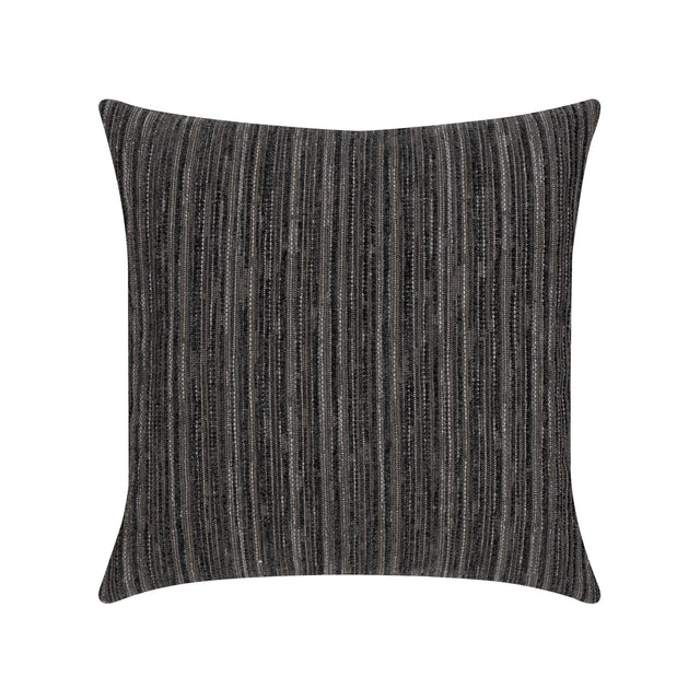 Elaine Smith Luxe Stripe Charcoal Gray Pillow