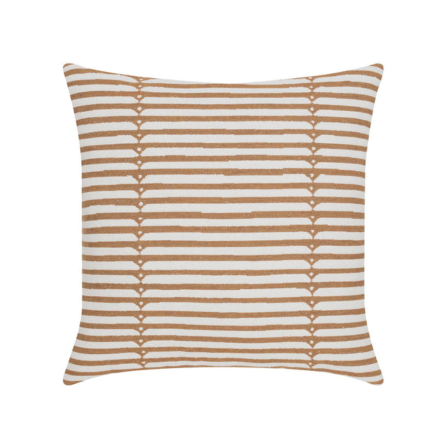 Elaine Smith Sincerity Caramel Brown Pillow