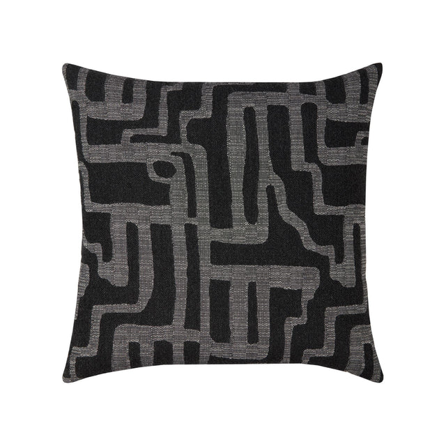 Elaine Smith Noble Charcoal Black Pillow
