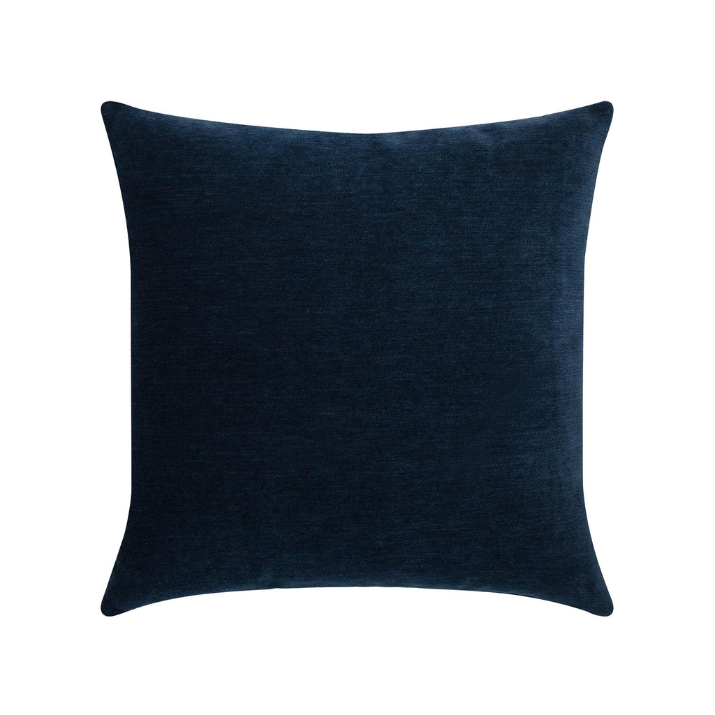 Elaine Smith Luxe Velour Indigo Blue Pillow