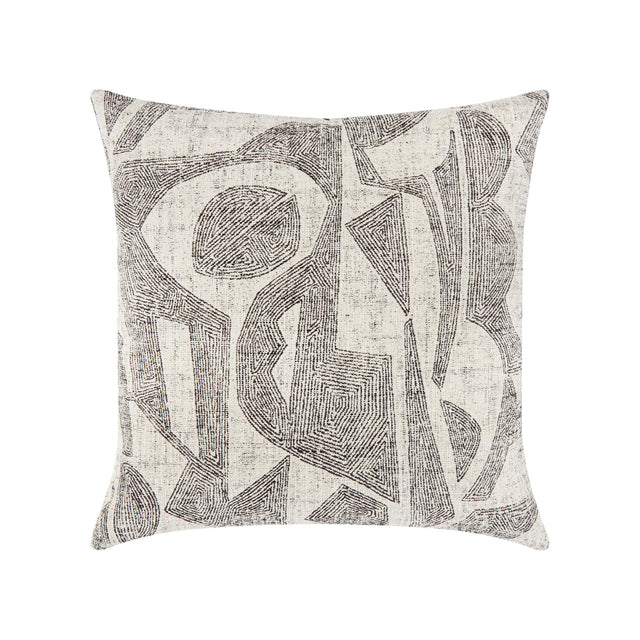Elaine Smith Influence Ebony Ivory Pillow